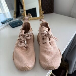 Tan adidas sneakers